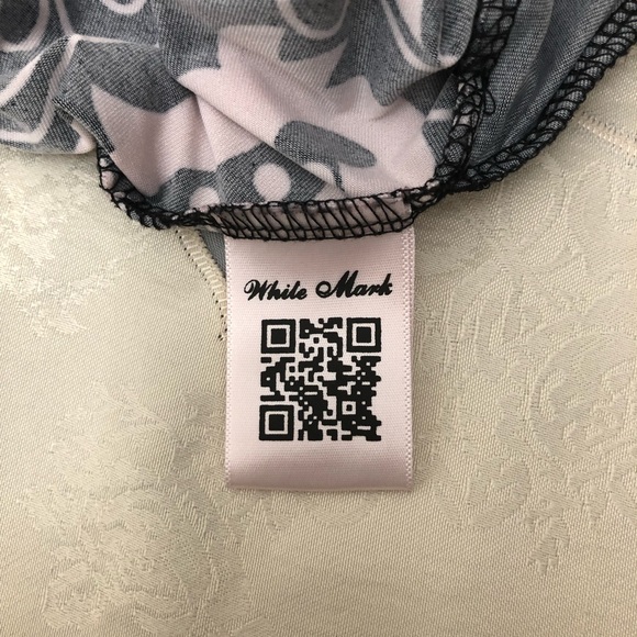 White Mark Size 2XL Black & White Scoop Neckline Dress - Picture 5 of 11